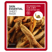 MISSHA_Skin_Essential_Sheet_Mask_Red_Ginseng_Snail