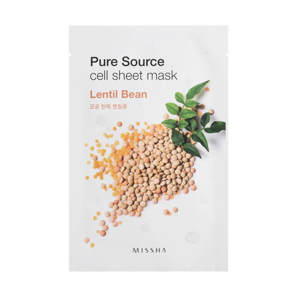 MISSHA Pure Source Cell Sheet Mask_Lentil Bean