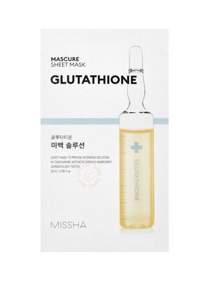 MISSHA_Mascure_Whitening_Solution_Sheet_Mask GLUTATHIONE