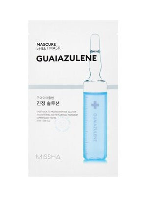 MISSHA_Mascure_Calming_Solution_Sheet_Mask GUAIAZULENE